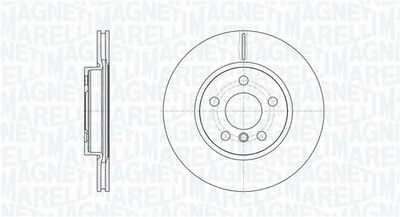 361302040798 MAGNETI MARELLI Тормозной диск