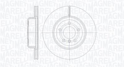361302040799 MAGNETI MARELLI Тормозной диск