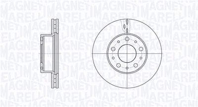 361302040801 MAGNETI MARELLI Тормозной диск