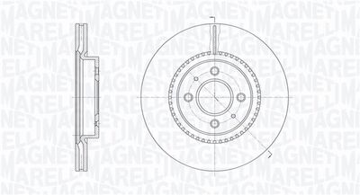 361302040807 MAGNETI MARELLI Тормозной диск