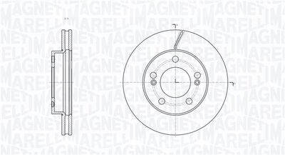 361302040809 MAGNETI MARELLI Тормозной диск