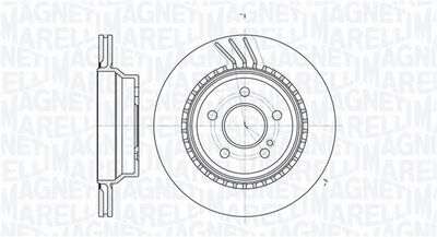 361302040812 MAGNETI MARELLI Тормозной диск