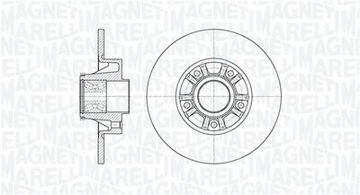 361302040817 MAGNETI MARELLI Тормозной диск