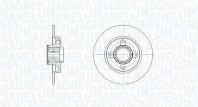 361302040818 MAGNETI MARELLI Тормозной диск