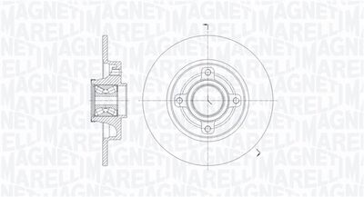 361302040821 MAGNETI MARELLI Тормозной диск