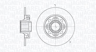 361302040822 MAGNETI MARELLI Тормозной диск