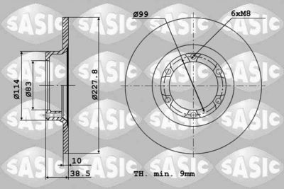 4004240J SASIC Тормозной диск