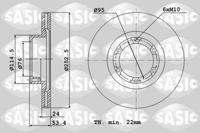 4004249J SASIC Тормозной диск