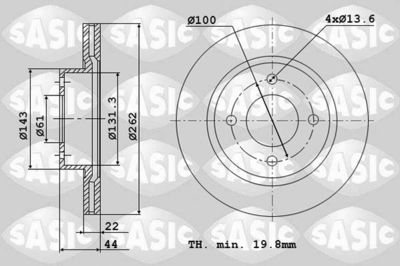 4004273J SASIC Тормозной диск