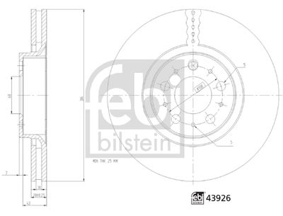 43926 FEBI BILSTEIN Тормозной диск