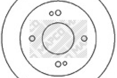 45507 MAPCO Тормозной диск