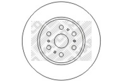 45540 MAPCO Тормозной диск