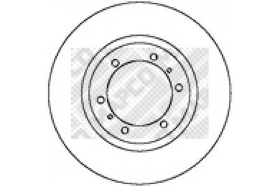 45546 MAPCO Тормозной диск