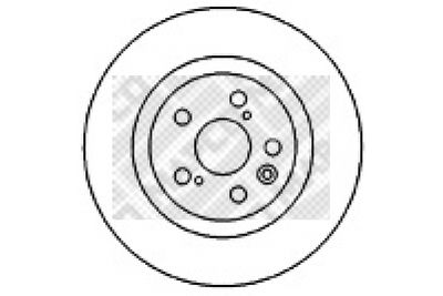 45553 MAPCO Тормозной диск