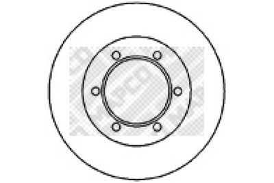 45556 MAPCO Тормозной диск