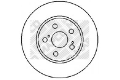 45558 MAPCO Тормозной диск