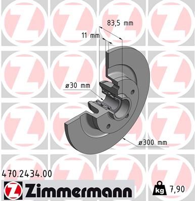 470243400 ZIMMERMANN Тормозной диск