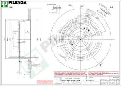 5125 PILENGA Тормозной диск