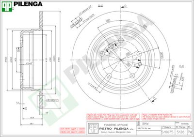 5126 PILENGA Тормозной диск