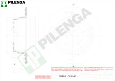 5264 PILENGA Тормозной диск