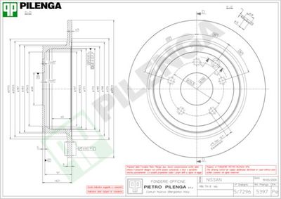 5397 PILENGA Тормозной диск