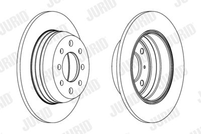 561007J JURID Тормозной диск