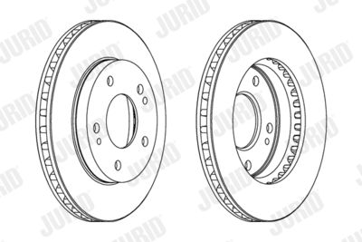 561148J JURID Тормозной диск