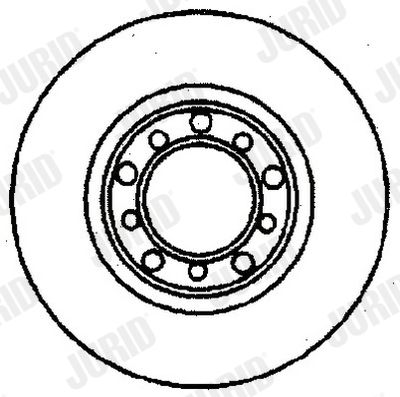 561166J JURID Тормозной диск