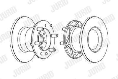 561612J JURID Тормозной диск