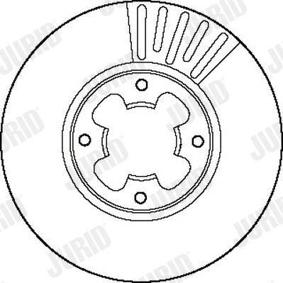 561737J JURID Тормозной диск