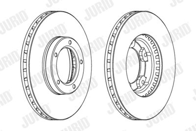 561746J JURID Тормозной диск