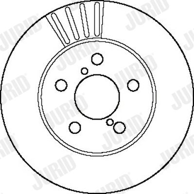 561750J JURID Тормозной диск