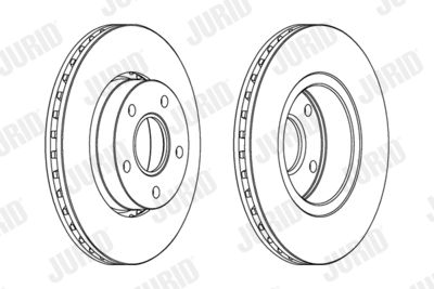 561949J JURID Тормозной диск