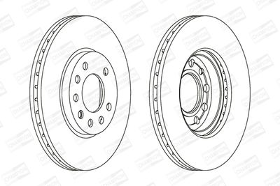 562070CH CHAMPION Тормозной диск