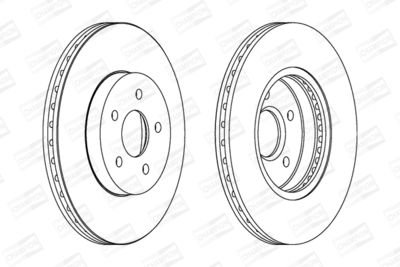 562180CH CHAMPION Тормозной диск