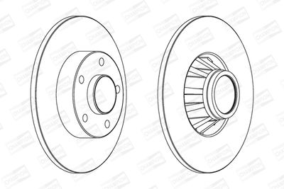 562211CH1 CHAMPION Тормозной диск