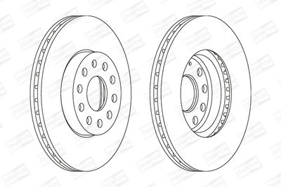 562235CH CHAMPION Тормозной диск