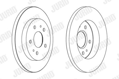 562291JC JURID Тормозной диск