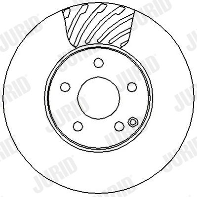 562333J JURID Тормозной диск