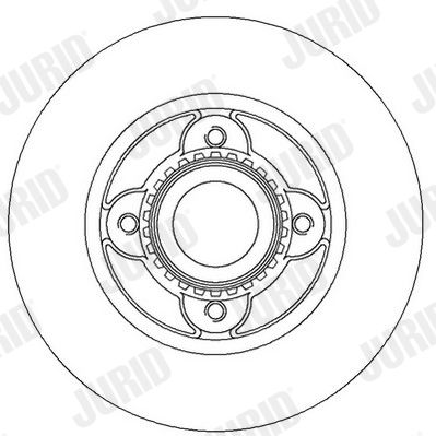 562366JC JURID Тормозной диск