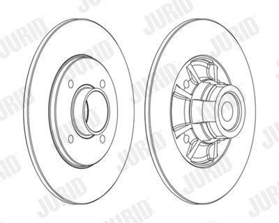 562367JC JURID Тормозной диск