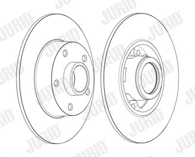 562371JC1 JURID Тормозной диск