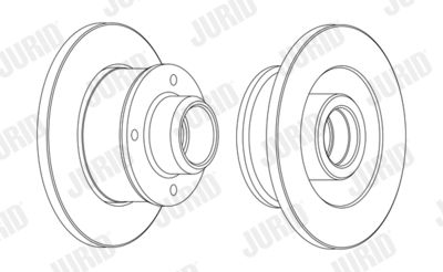 562372JC JURID Тормозной диск