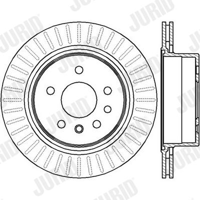 562413J JURID Тормозной диск
