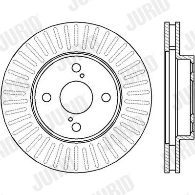 562414J JURID Тормозной диск