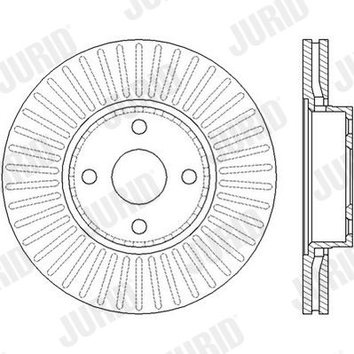 562436J JURID Тормозной диск