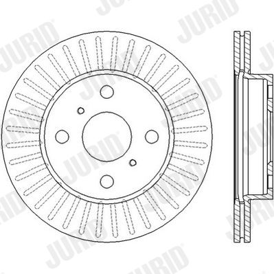562443J JURID Тормозной диск