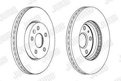562462J JURID Тормозной диск