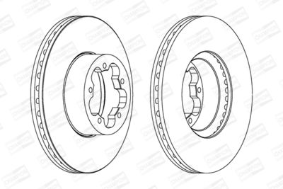562540CH CHAMPION Тормозной диск