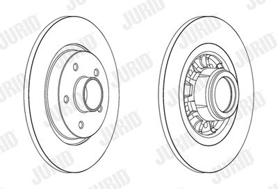 562609J1 JURID Тормозной диск